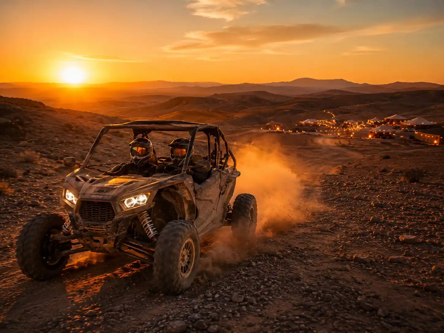 Buggy tour with Moroccan dinner show in Agafay Desert